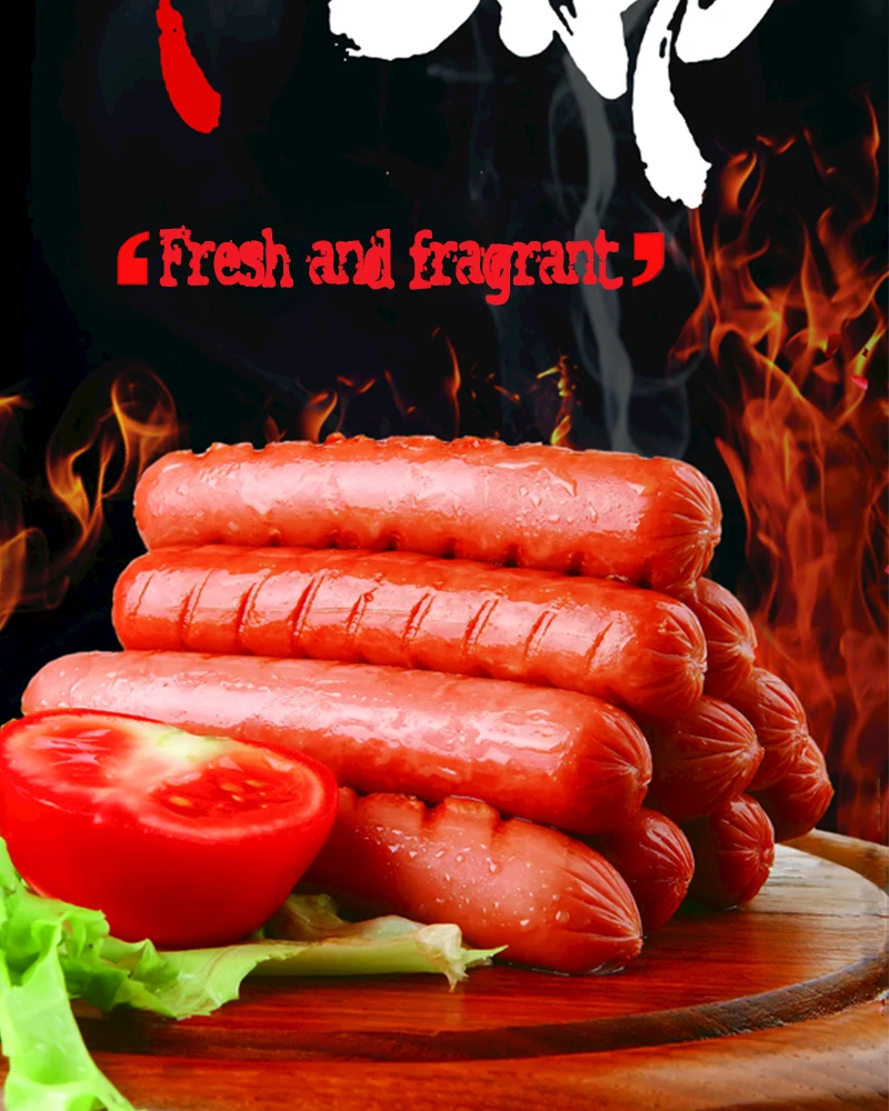 8pcs BBQ Casings for Sausage 70cm Length 2.8cm Wide Salami Hot Dog Packaging Tools