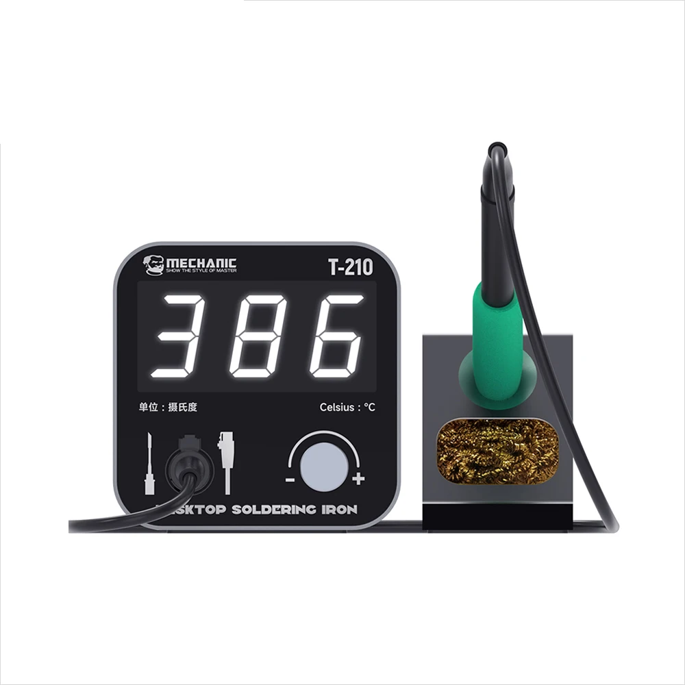 Desktop Soldering Iron MECHANIC T-210 Intelligent LED Large Display 210 Heating Core Short Circuit Protection Welding Station