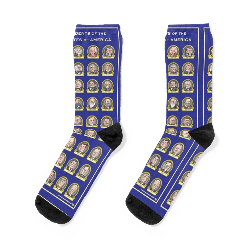 Presidents of the United States of America (Design One) Socks Socks set Fun socks funny sock Woman Socks Men's original page 3 of the united states constitution socks hip hop cotton socks men