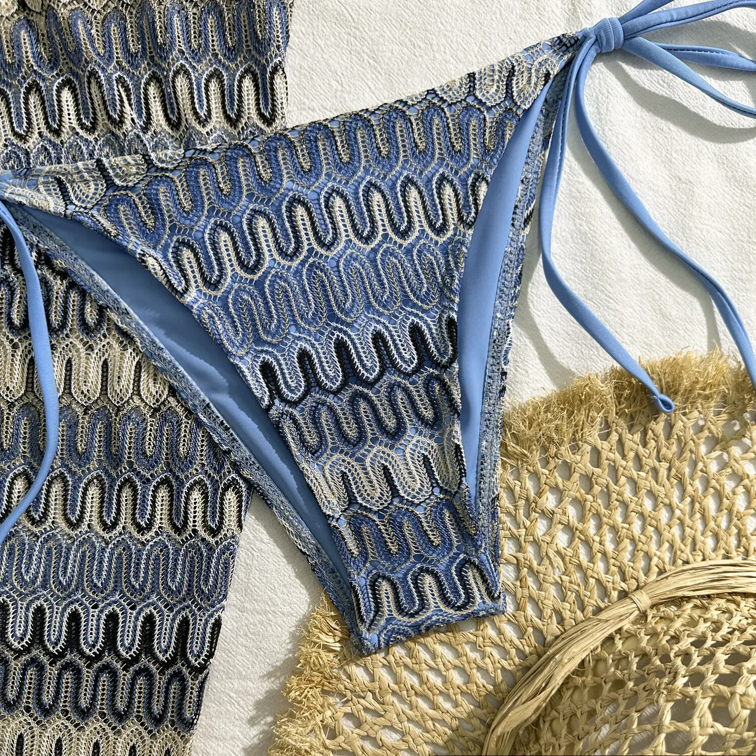 Three-Piece Womens Bikini Set - Sexy Beach Swimwear 2025
