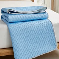 Matelas rafraîchissant respirant, confortable, lavable, tapis de lit en soie glacée, doux pour la peau, tapis de couchage d'été pour la maison 5