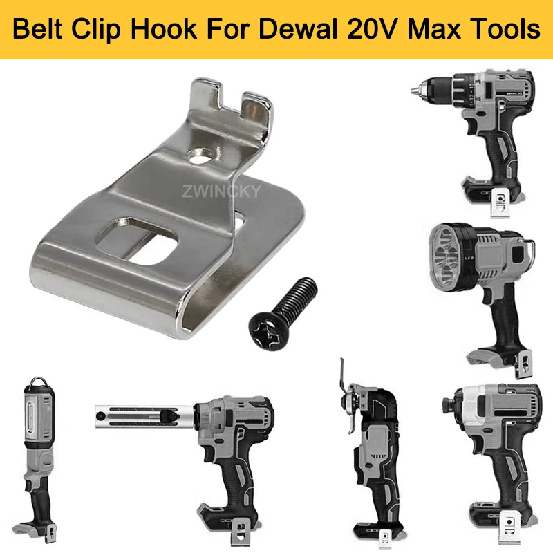 Universal Tool Waist Belt Clip Hook for Cordless Drills and Impact Drivers