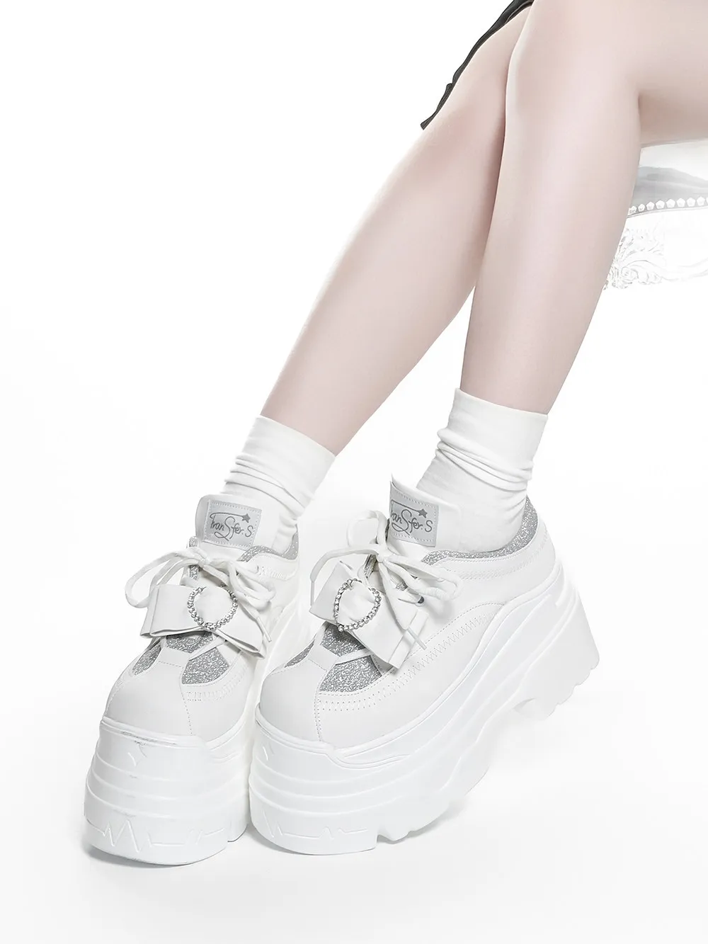Y2K 서브컬쳐 로리타 오리지널 디자인 두꺼운 밑창 머핀 슈즈 일본 소녀들을 위한 대량 생산 미네 캐주얼 다용도 로 슈즈