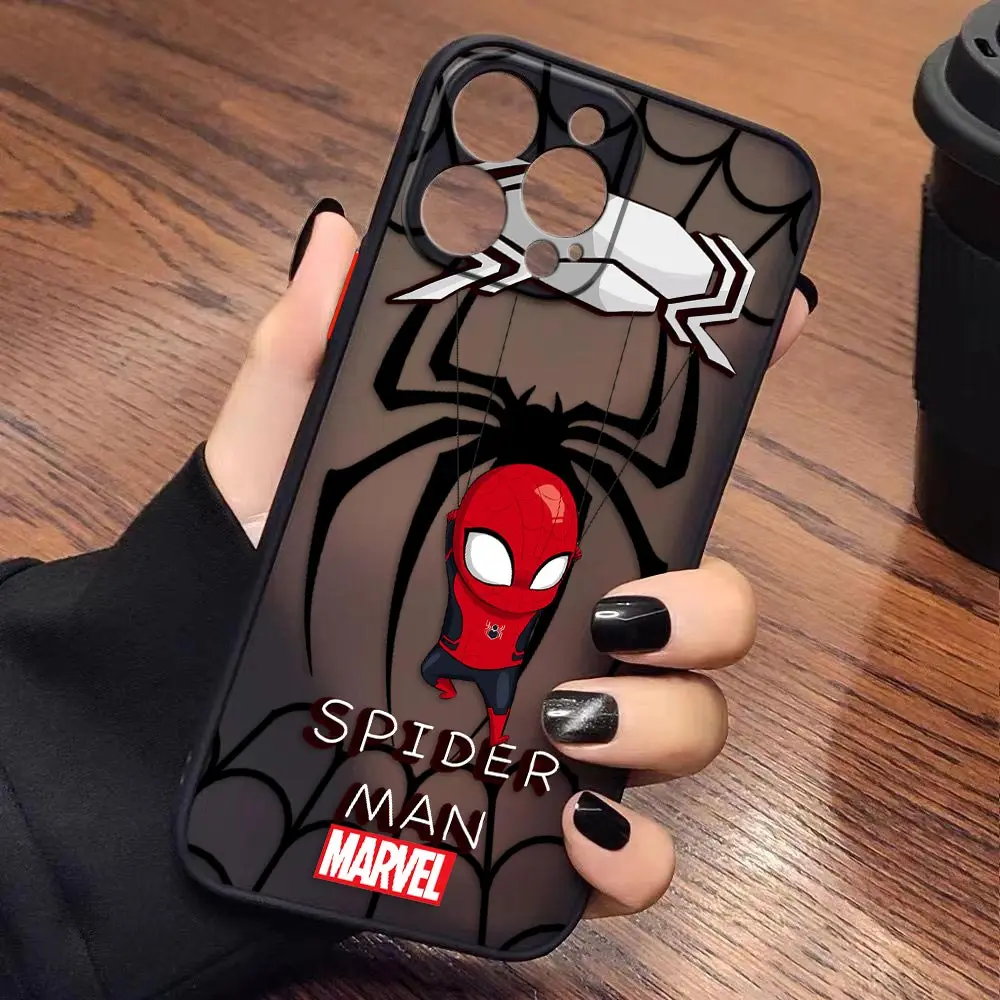 thumbnail image 1 of Funda para iPhone Apple 14 13 11 12 MINI Pro XS Max XR X 7 8 SE 2022 2020 6 6S Plus Funda Shell Marvel Avengers Anime dibujos animados, 1 of 5