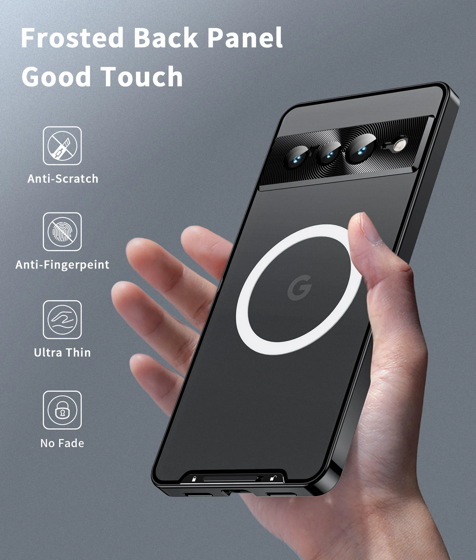 Magnetic Magsafe Case For Google 8Pro 7A 7Pro Metal Aluminium Alloy Full Surround Camera Lens ultra-thin Protective Cover