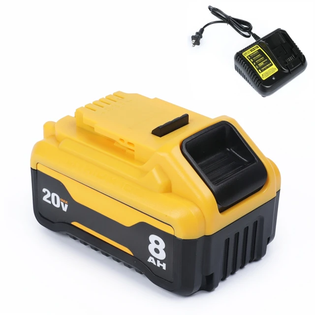 20V 8Ah Lithium-Ion 1Pack 18V 3A Fast Charger for 20V MAX Cordless