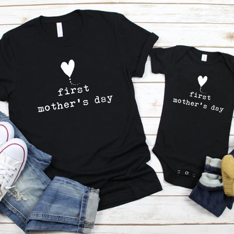 

Mama and Me Mother's Day Shirts Mothers Day Onesie Mommy and Me First Mothers Day Mom and Daughter Matching Clothes Cute