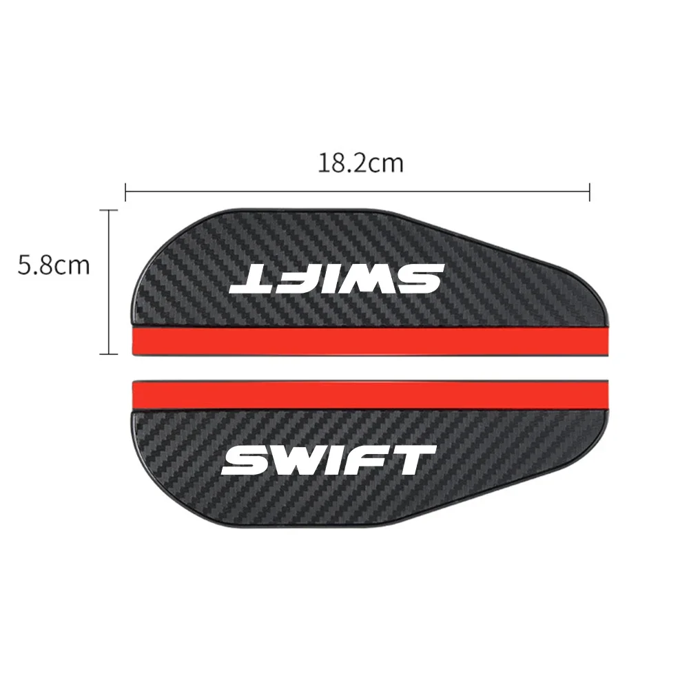 car accessoires Awnings Shelters Rearview Mirror Rain Cover Carbon Fiber Side For suzuki SWIFT car Accessories 2Pcs rearview mirror rain shield rearview mirror rain eyebrow car rearview mirror visor rearview mirror rain guard rearview mirror visor