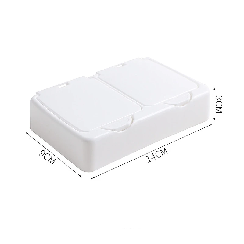 Storage Box Self Adhesive Storage Box Transparent Storage Box Lockable Storage Box 3154 Desktop Storage Box Mini With Pop-Ups Swab Cosmetic Cotton Plastic Dustproof Student Sundries Finishing Box