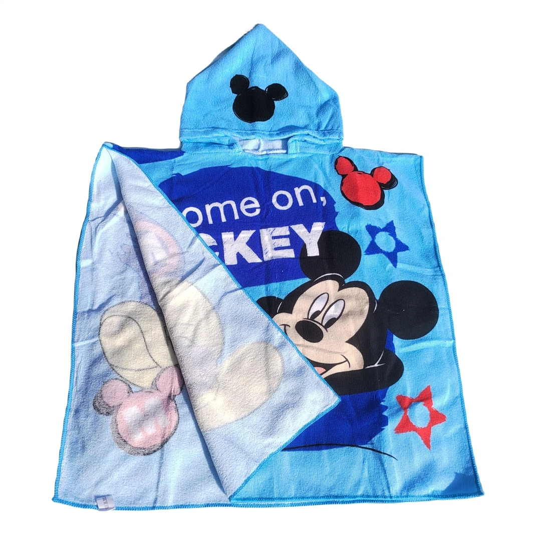 Miniso Cartoon Animal Accappatoio per bambini con cappuccio Morbido asciugamano da bagno per bambini Accappatoio Camicia da notte Bambini Ragazzi Ragazze Bambini 3-8T 5