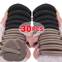 30Pcs Thickened Double Ribbon Wet Dry Dual-use Makeup Puff Black Skin Color Teardrop Shape Powder Puffs Foundation Cosmetic Tool 1
