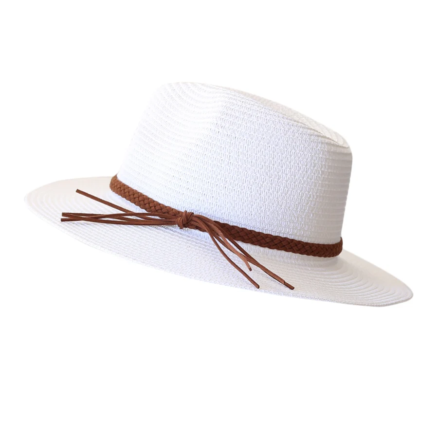 Wide brim Panama straw hat for UV sun protection – ideal for beach, summer, and outdoor use for men and women