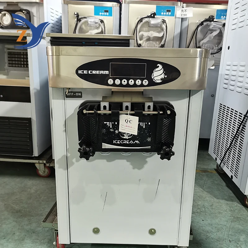 Ice Cream Making Machine ZY-618STB Stainless Steel Desktop Vertical Small Automatic Home and Commercial Double Storage Cylinder 5