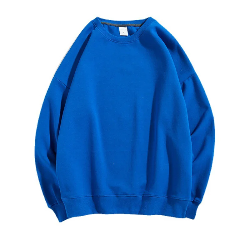 

Spring Cotton Pullover Sweatshirts Women O Neck Loose Long Sleeve Top Solid Green Sweatshirt For Women 2024