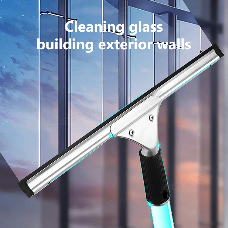 SEAMETAL Car Glass Cleaning Scraper Auto Window Water Wiper Glass Squeegee 25/35/40cm Rubber Blade for Car Home Cleaning Tools