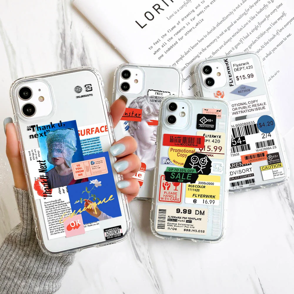 Case For iPhone 11 Cases Silicon TPU Funda For iPhone 11 Pro 12 13 Pro Max 12  13 Mini X XS XR 7 8 Plus 6 6S Plus SE 2020 Cover