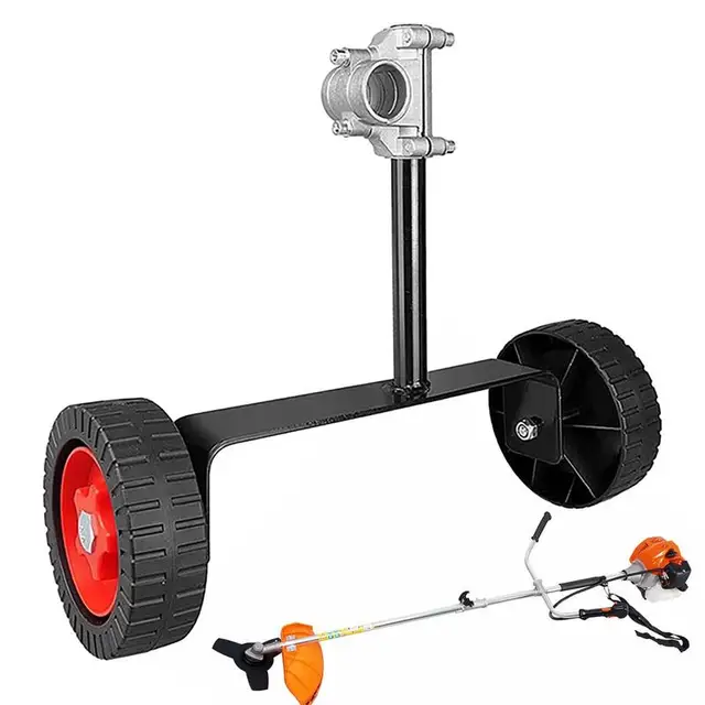 26/28 Mm -Es Fűnyíró Tartó Kerék Állítható Gyomnövényes Segédkerekek Hordozható Húr Trimmer Kerekek - Image 2