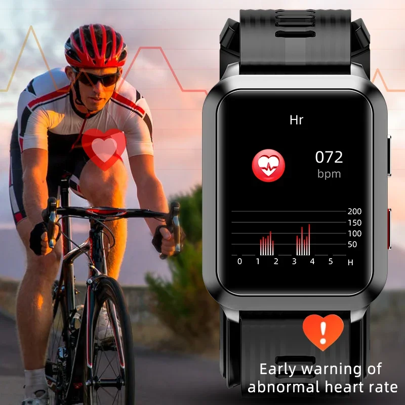 

New Smart Air Pump Blood Pressure Watch Medical Blood Oxygen Body Temperature Heart Rate Sleep Monitor Elder Health Smartwatch