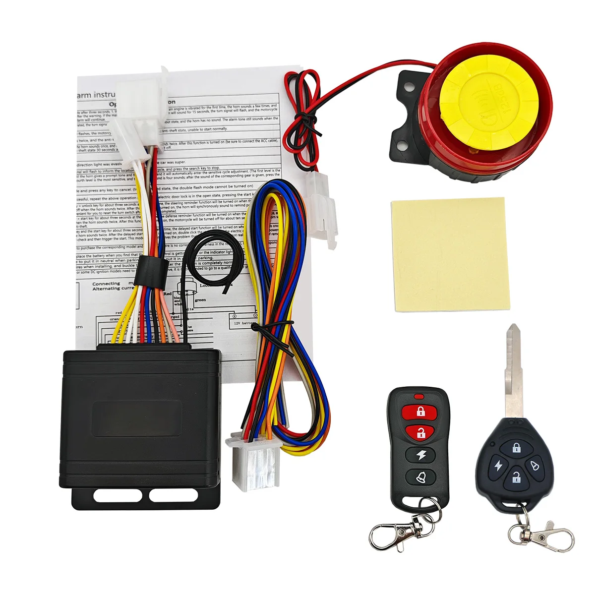 Motorcycle Alarm Anti-Theft Alarm System Wireless Remote Engine Starter Stop for 12V Motorcycle