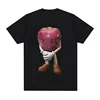 Funny Me Asf Apple with Face Meme T Shirt Unisex Fashion High Quality T Shirts Men Retro Casual Short Sleeve T-shirt Tops 1