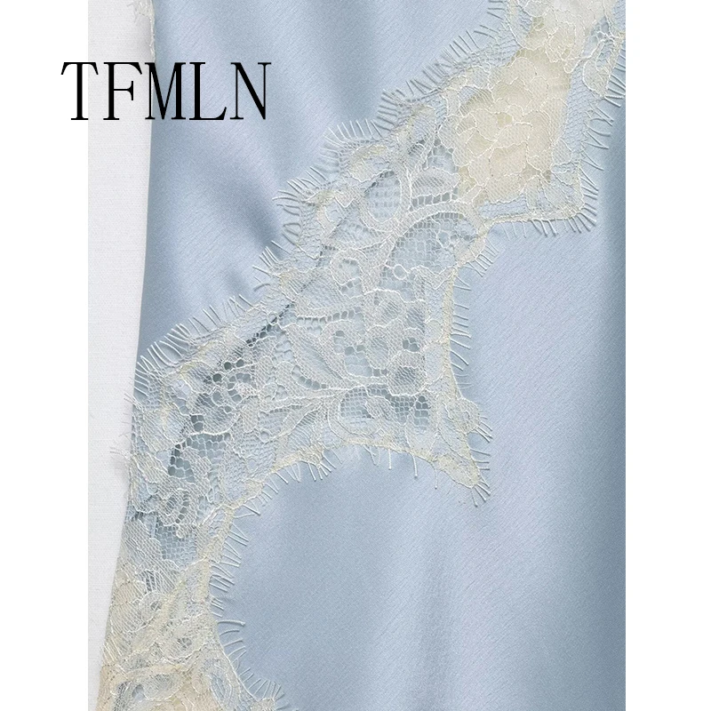 Women Sexy Lace Patchwork Strappy Tops Sleeveless Backless V-neck Summer Female Thin Camisole Lady Top Holiday Heach Party