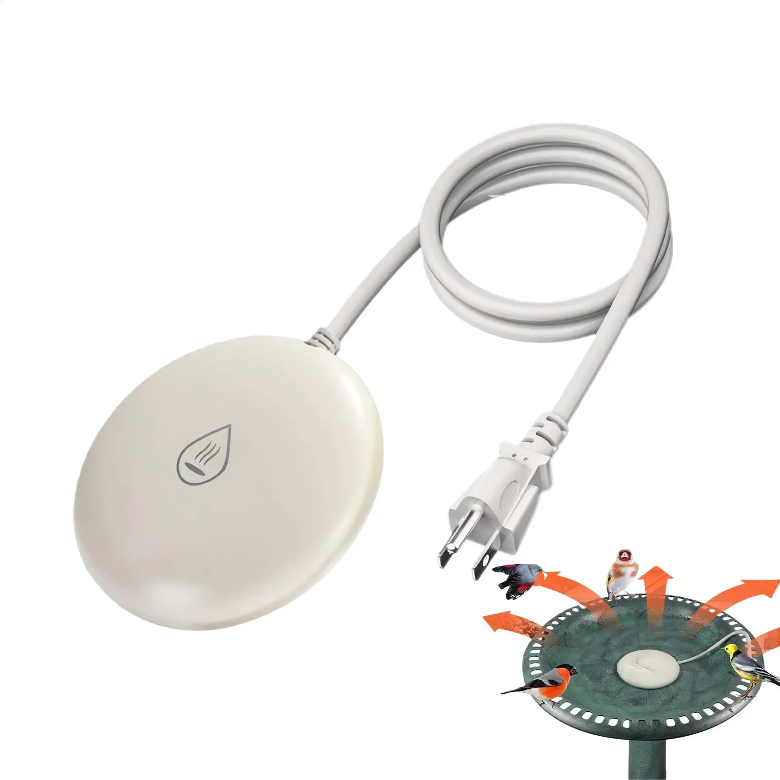 เครื่องทำความร้อนสำหรับน้ำพุนก เครื่องละลายน้ำแข็งอัจฉริยะสำหรับบ่อในฤดูหนาว น้ำพุ สวน สนามหญ้า ลานบ้าน บ้านเลี้ยงสัตว์ปีก 1