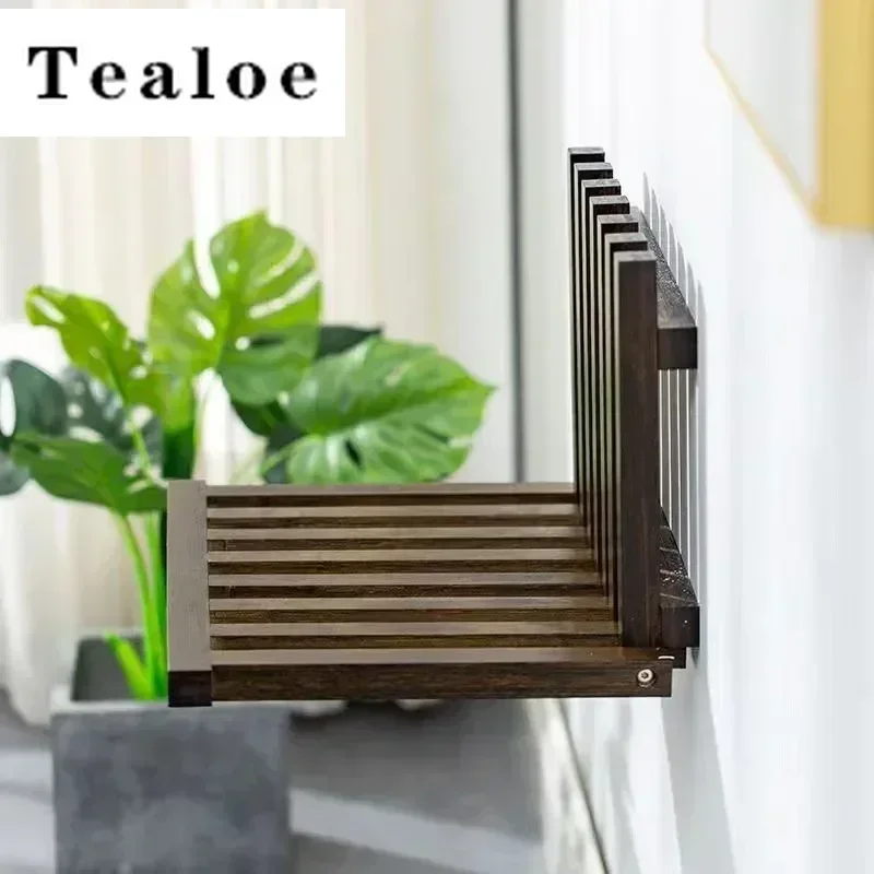 Folding Chair Wall Mounted Invisible Shoe Changing Stool Solid Wood Wall Seat Fold Away Stool Suitable For Various Occasions