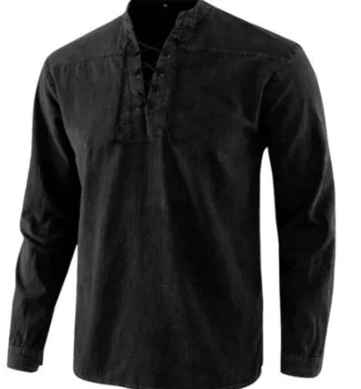 

Ligentleman Tunic Vintage Lace Up Renaissance Roman Shirts