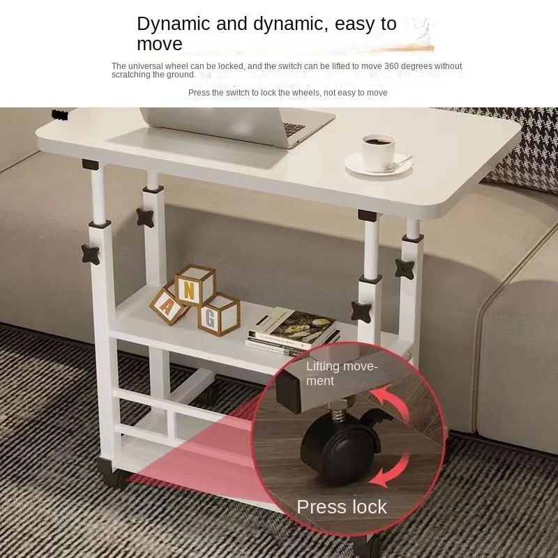 Warming New Lift learning desk bedside desk bedroom simple bed computer bedroom lazy movable office simple