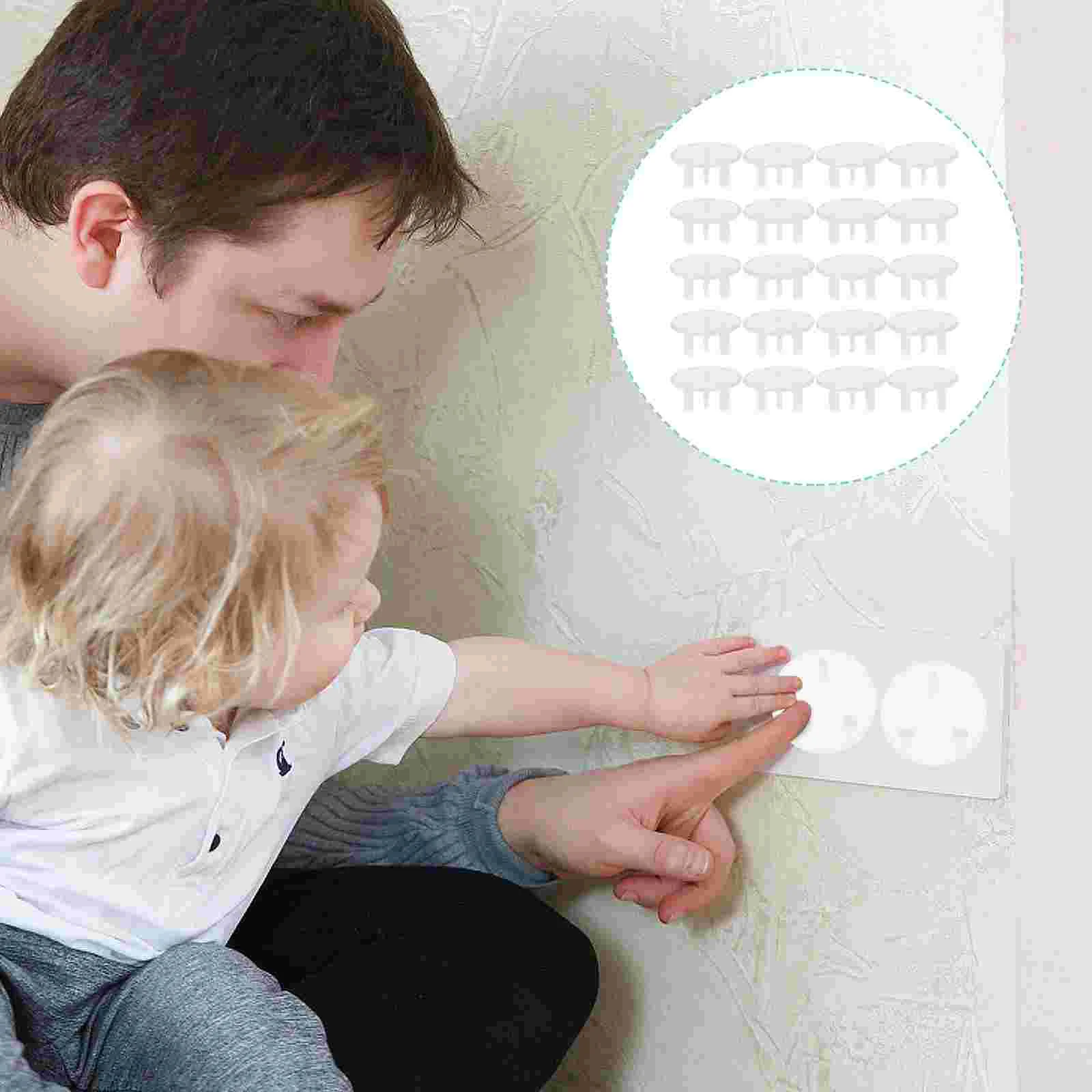 20 Pcs Protective Cover against Electric Shock Plug Baby Proofing Outlet Switch Protectors for Socket Covers Protection Cap