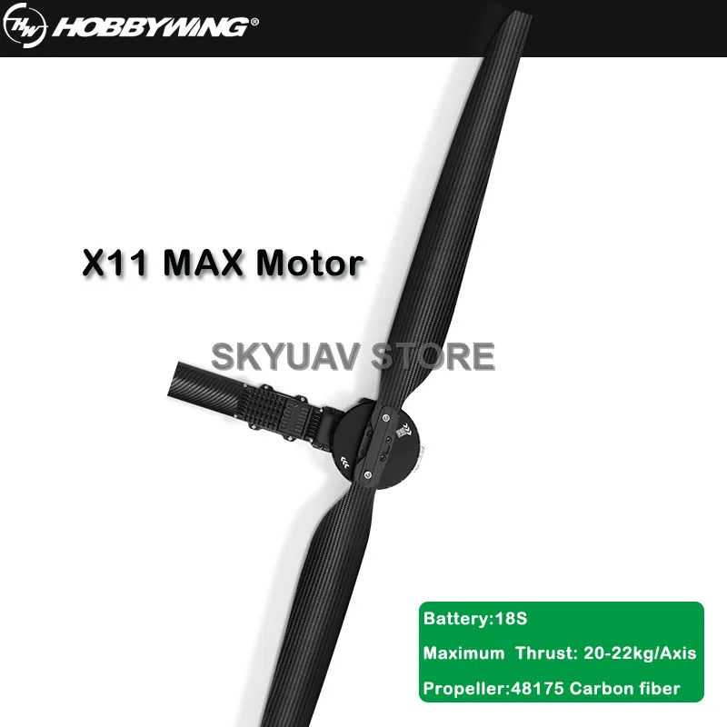 

Hobbywing X11 MAX Motor 18S powerful & Superior Thrust Power System for Multirotor Agriculture Drone