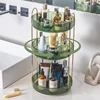 ABJY-3 Tier High-Capacity Rotating Makeup Organizer 360° Rotation Make Up Organizer Box Cosmetic Organizer 3