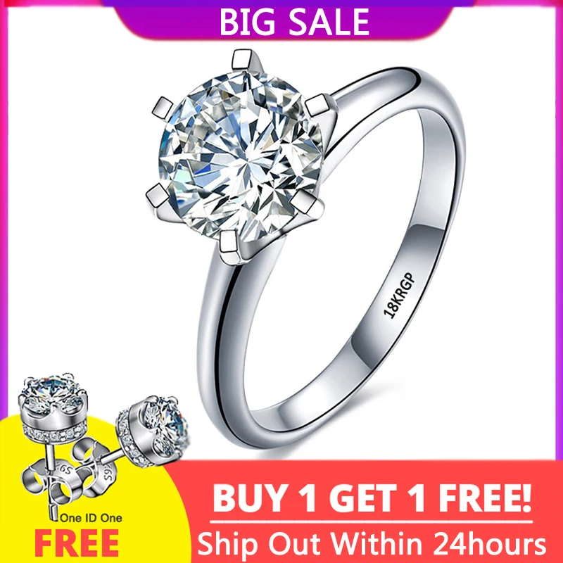 Ban wanhoop liberaal With Credentials White Gold Color Tibetan Silver Ring Classic 2.0ct  Zirconia Diamand Wedding Band Women Gift Jewelry Accessories|Rings| -  AliExpress