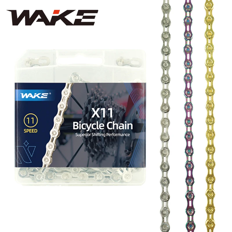 

Wake MTB Mountain Bike Chain Ring 116L 11S Speed Gold Colorful Carbon Steel Hollow for BMX Cycling Road Bicycle Accessories