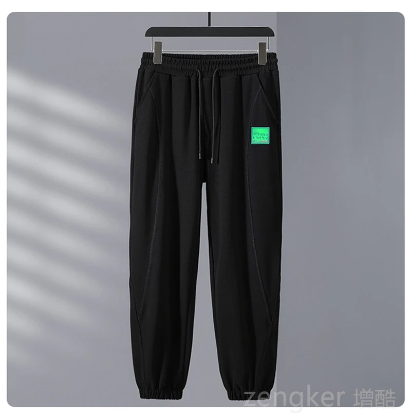 Traje informal de talla grande para hombre, pantalones de chándal