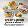 16 Cup Rice Cooker & Steamer Black Silver Family Size Healthy Cooking 37527 One-Button Operation Steamer Basket Includes 4