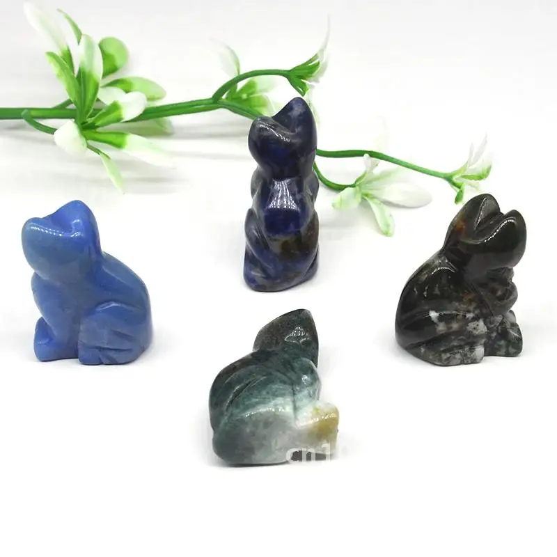 

Crafted cat statue portrait home decoration hand-carved Christmas gift