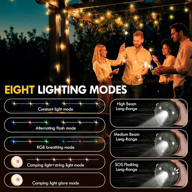 Rechargable LED Camping String Light 4
