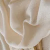 Japanese Linen Texture Sheer Tulle Curtains for Living Room Bedroom Kitchen Customiz Decor Transparent Voile Natural Wood Wind 3