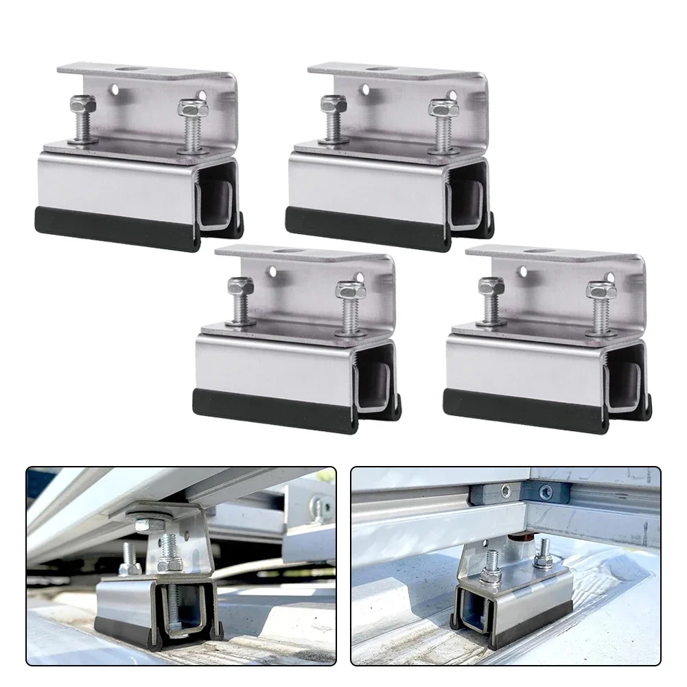 Kit De Montage Toit En Acier Inox 304 Pour Fourgon - 4 Pièces, Pour Galerie, Coffre, Panneaux Solaires - Universel - 9