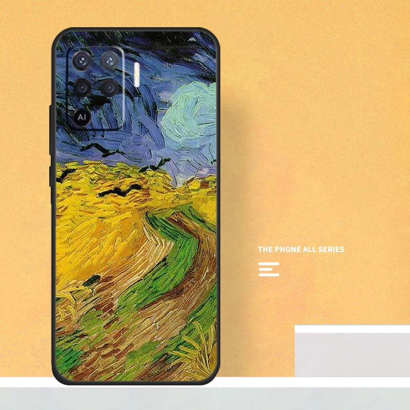 Van Gogh Starry Night Artistic Phone Case - Back Cover Design