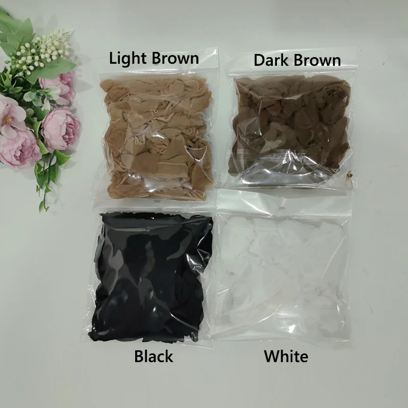 내추럴 클린 HD 가발캡 또는 여성용 10-100개 투명 가발캡 (레이스 프론트용) 초박형 벌드캡 멜티드 가발 자연스러운 스타일