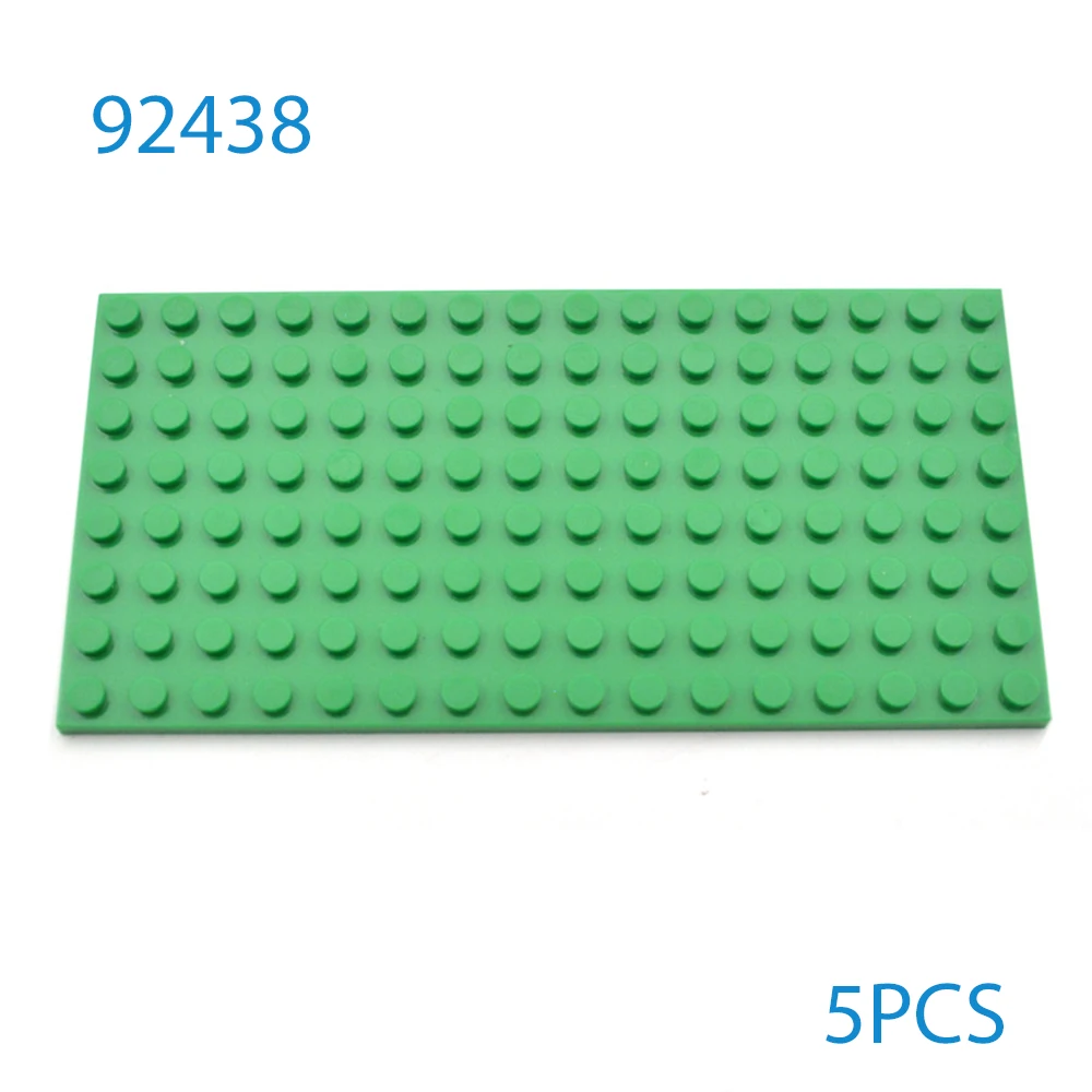 5개 DIY 베이스 얇은 판 8x16 92438 도트 MOC 빌딩 블록 브릭 호환 창의적 교육용 어린이 장난감 크리스마스 선물