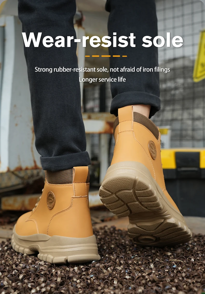 Waterproof Work Safety Shoes Men Boots Anti-smash Sneakers Steel Toe Electric Welding Boots Indestructible Male Footwear