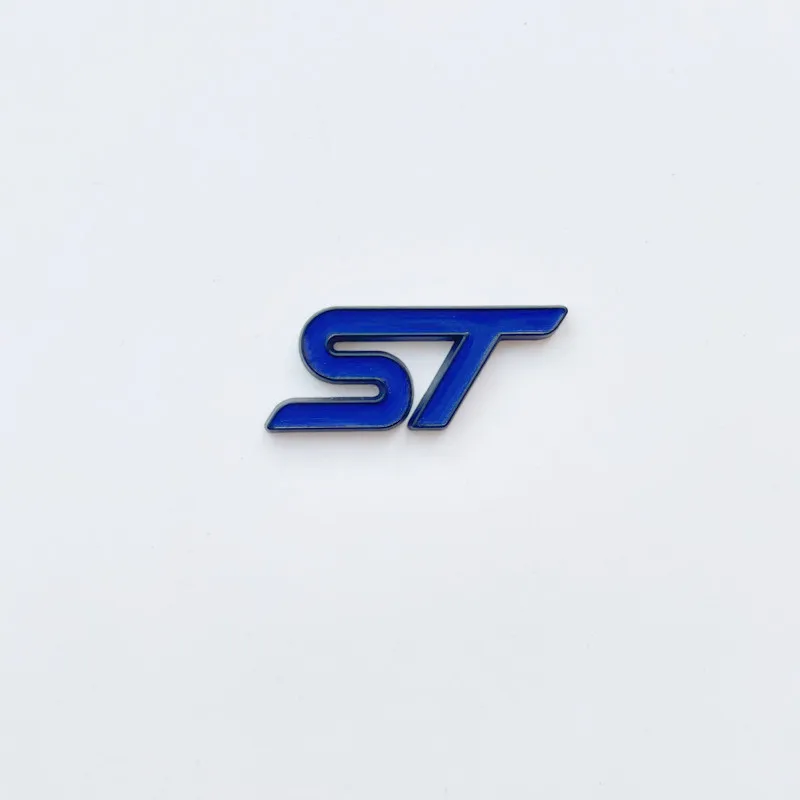 3D Metal ST Logo Car Steering Wheel Emblem Sticker Accessories