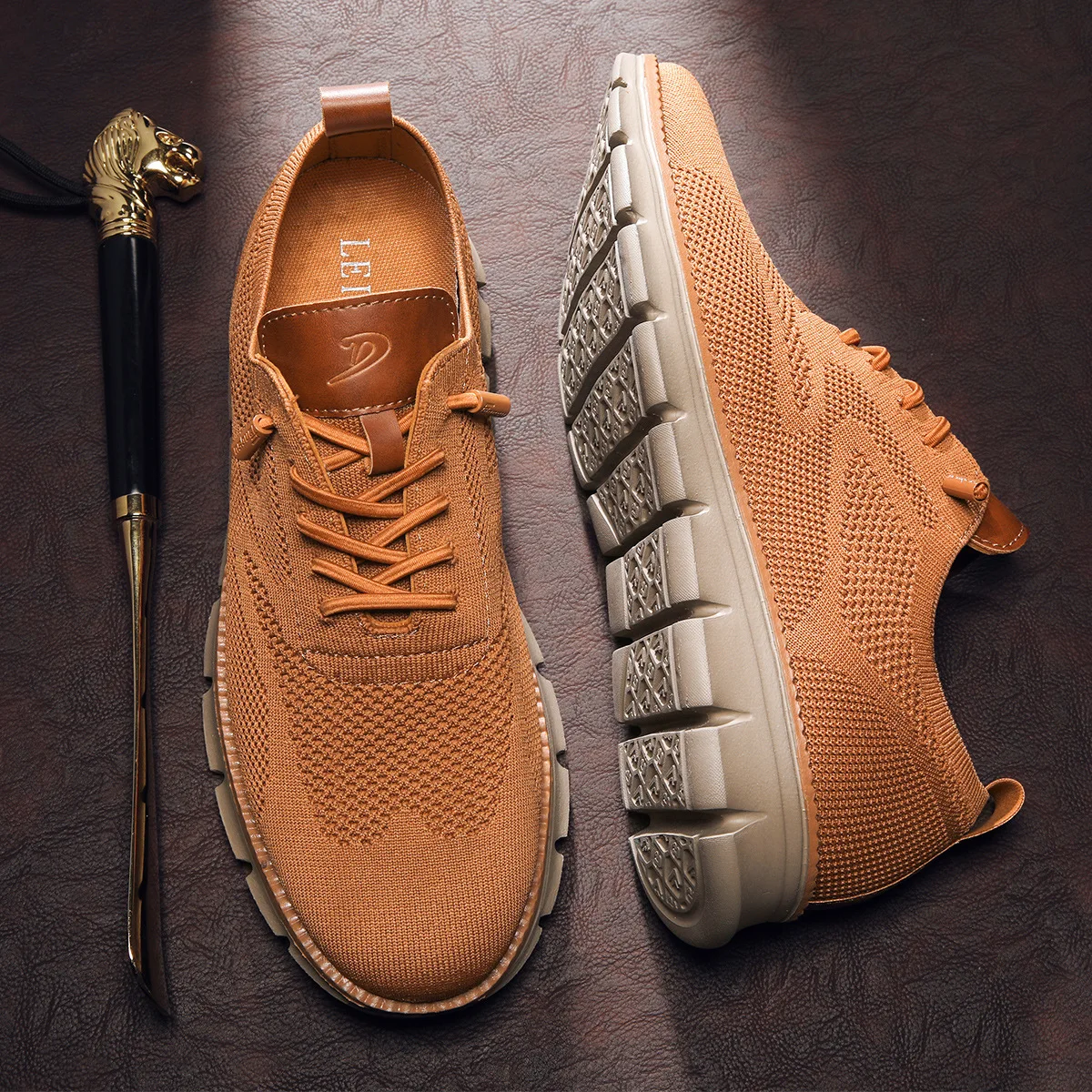 Stylish Oxfords Fashion Formal Business Urban Breathable Shoes for Male Non Slip Dress Sneakers for Man Men Casual Shoes Breeze 2