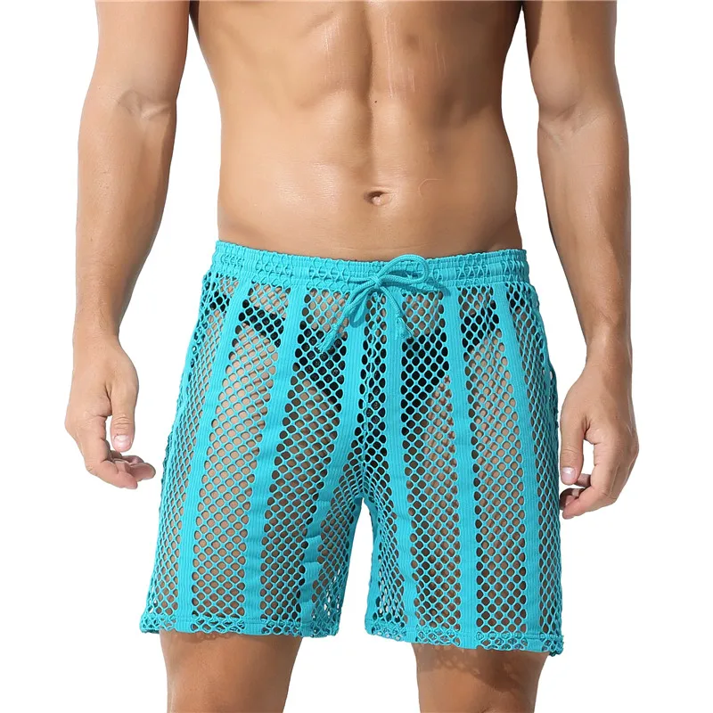 Boxer Homme Manfinity Maille Transparent Vert – Taille M – Lingerie Sculptante