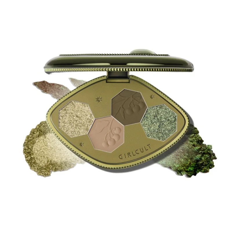 Matte Makeup Eye shadow 4 Color Chameleon Smoke Shimmer Glitter Eye Palette eye shadow eye shadow plate
