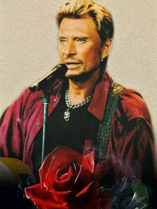 YSCOLOR Diamond Painting 5D Johnny Hallyday – Quadro Fai Da Te Rotondo 30x40 Cm, Kit Completo Con Tela E Diamanti
