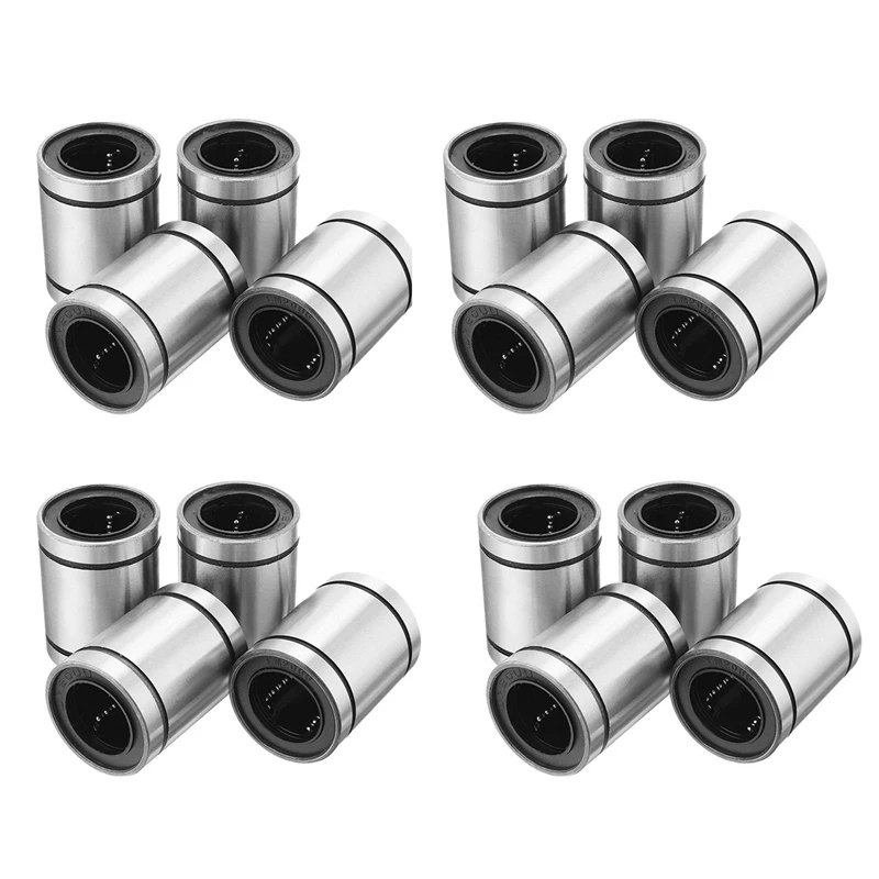 

16 Pcs LM20UU 20X32x42mm Double Side Rubber Seal Linear Motion Ball Bearing Bushing